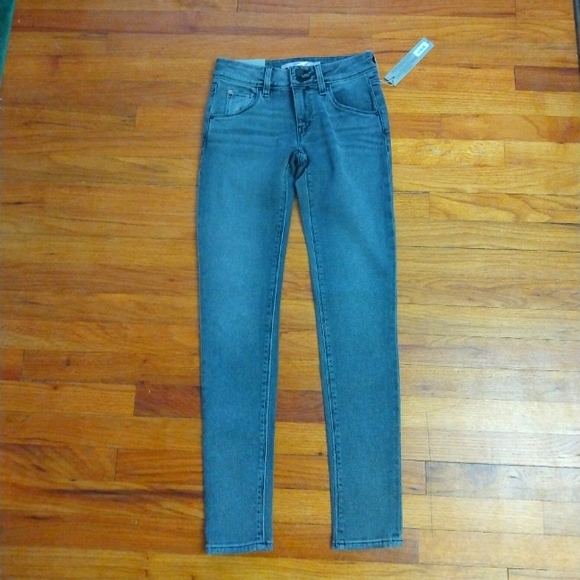 NWT Ladies Grey Gray Mid-Rise Skinny Collin Hudson Jeans Pants 24 (US 0) - Picture 4 of 16